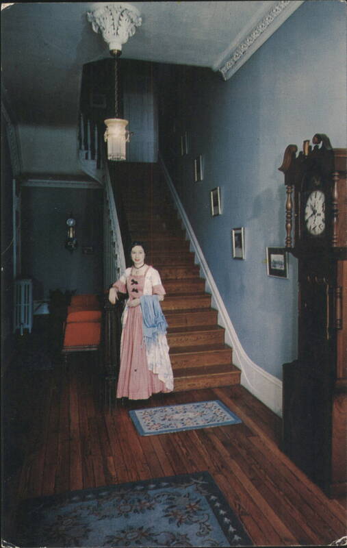 Colonial Interior, Woman in Period Dress, Delaware Dover