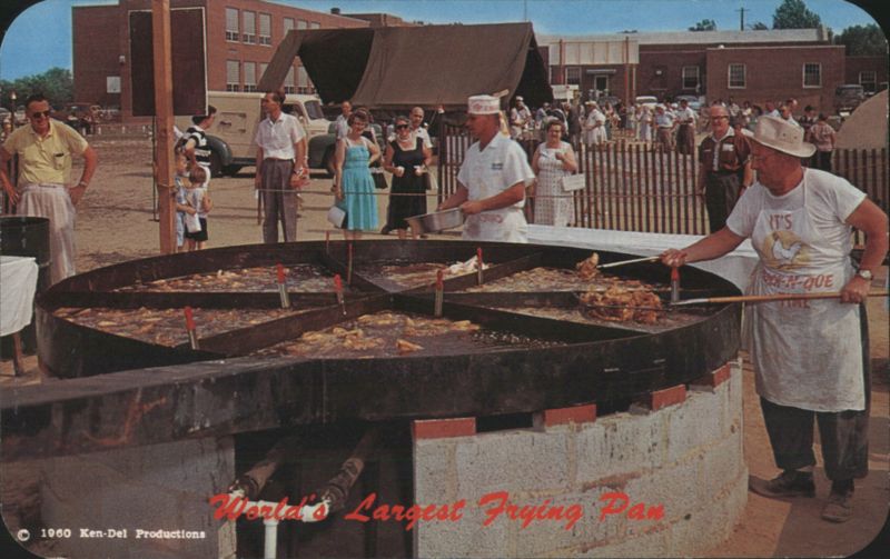 World's Largest Frying Pan, Chicken Festival Ed Kennedy
