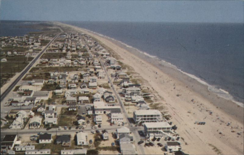 Aerial View Fenwick Island, DE Looking North Delaware