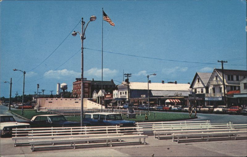 Rehoboth Avenue Looking West from Boardwalk Rehoboth Beach Delaware