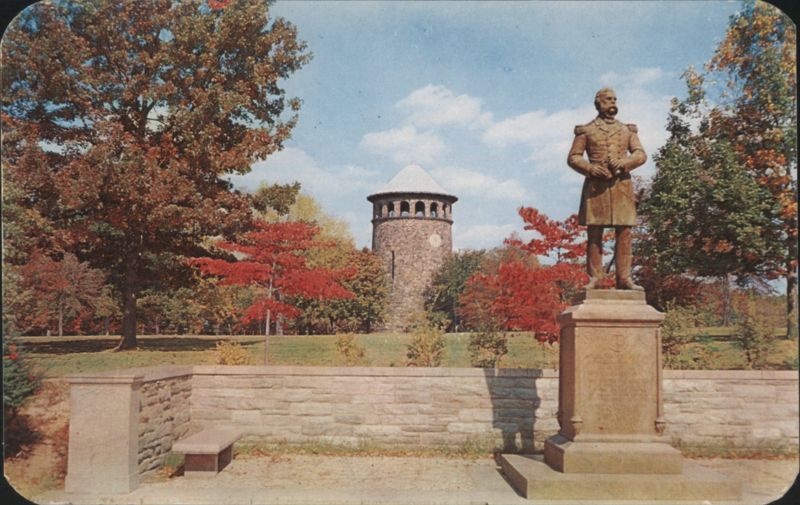 Rockford Park, DuPont Statue & Water Tower, Wilmington, DE Delaware