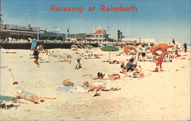 Relaxing at Rehoboth Beach Delaware