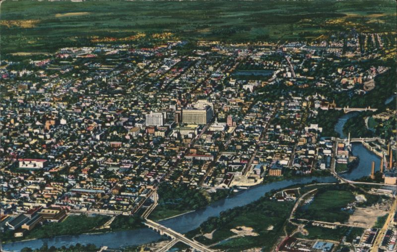Aerial View of Wilmington, DE Delaware