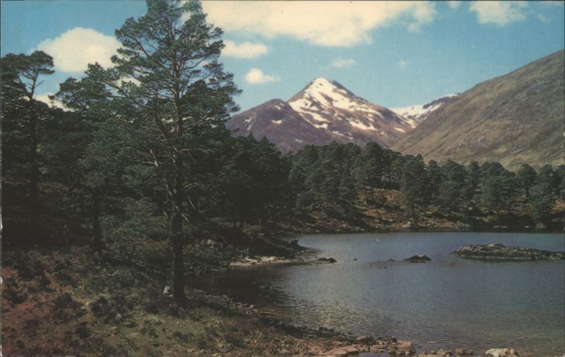 Loch Affric, Snow-Capped Mountains United Kingdom