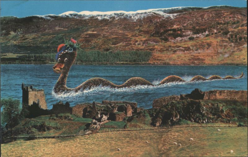 Loch Ness Monster at Castle Urquhart Scotland