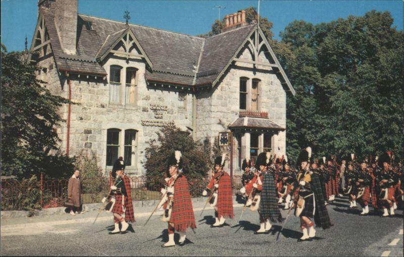 Highland Pipers at Braemar, Scotland