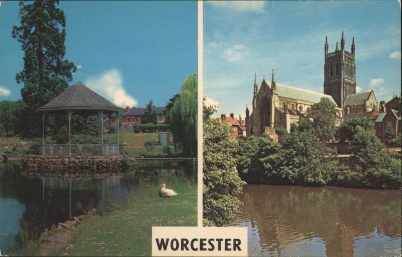 Gheluvelt Park, Cathedral, River Severn, Worcester United Kingdom