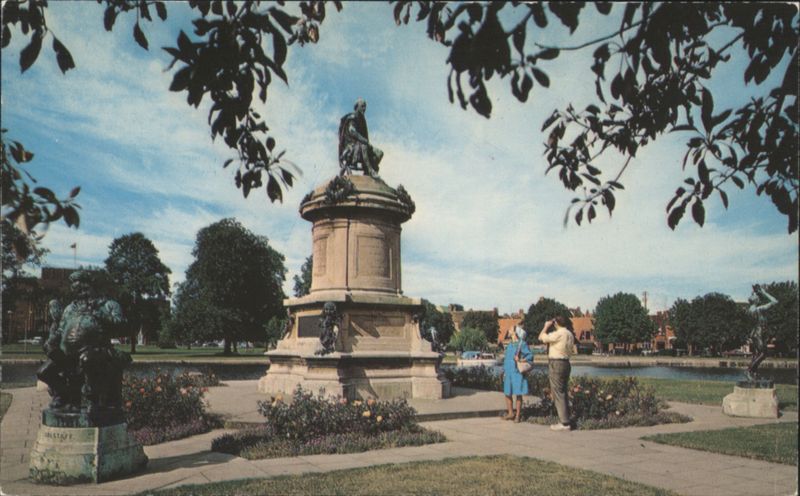 Shakespeare's Statue, Gower Memorial, Stratford-upon-Avon United Kingdom