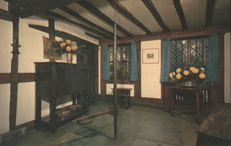 Kitchen with Baby Minder, Shakespeare's Birthplace Stratford-upon-Avon England