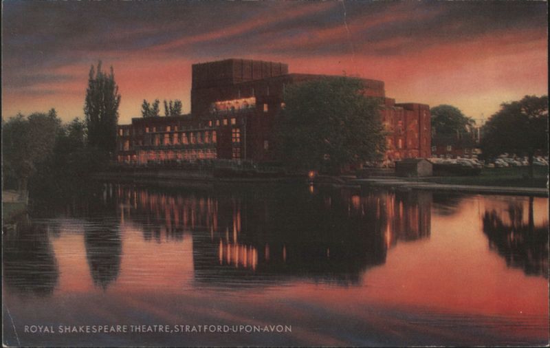 Royal Shakespeare Theatre, Stratford-upon-Avon Sunset United Kingdom