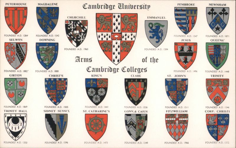 Cambridge University Arms of the Cambridge Colleges