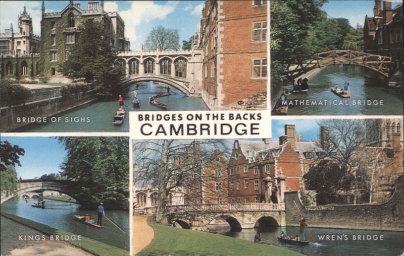 Bridges on the Backs Cambridge: Bridge of Sighs, Mathematical, King's, Wren's United Kingdom
