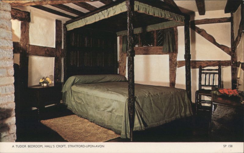 Tudor Bedroom, Hall's Croft, Stratford-upon-Avon England