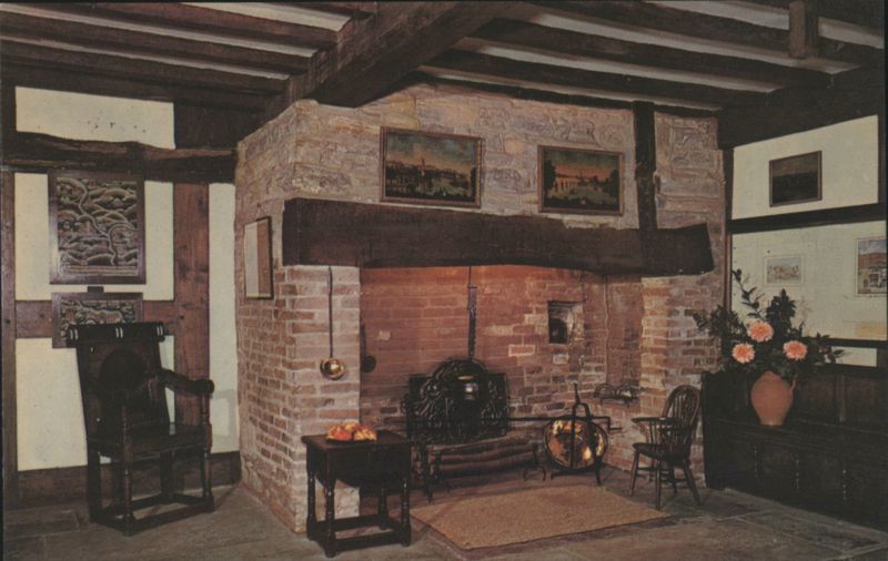 Shakespeare's Birthplace Museum Interior, Fireplace Stratford-upon-Avon United Kingdom