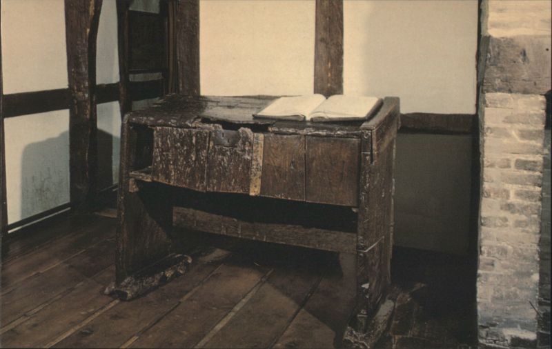 Old School Desk, Shakespeare's Birthplace Stratford-upon-Avon United Kingdom