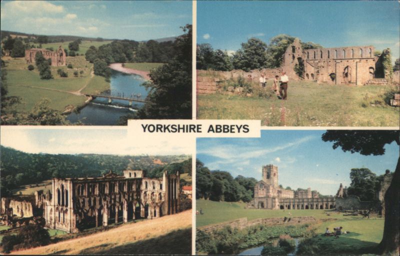 Yorkshire Abbeys: Bolton, Jervaulx, Rievaulx, Fountains United Kingdom