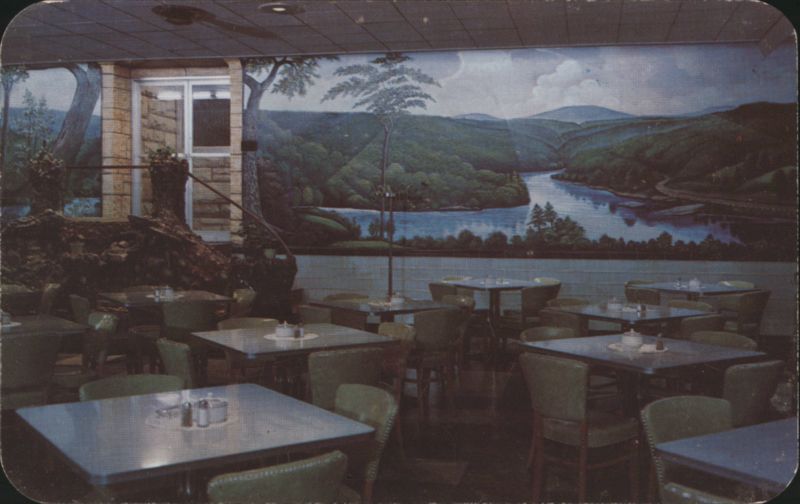 Clarion Restaurant Dining Room Mural US Route 322 Pennsylvania