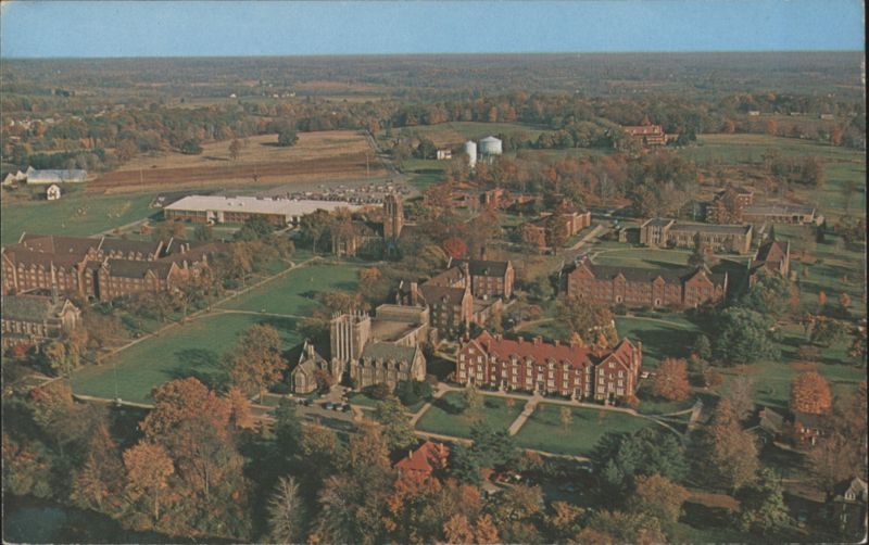 Aerial view of Campus, Grove City College, Grove City, PA Pennsylvania