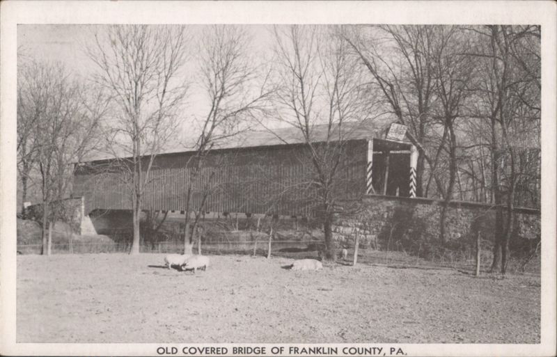 Old Covered Bridge, Franklin County, PA, near Baker Caverns Williamson Pennsylvania