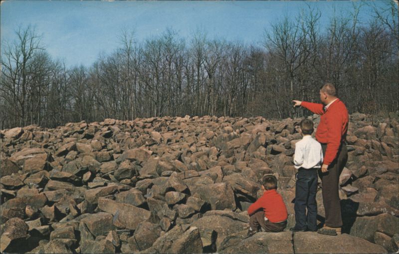 Ringing Rocks, Man & Boys, Upper Black Eddy, PA Pennsylvania