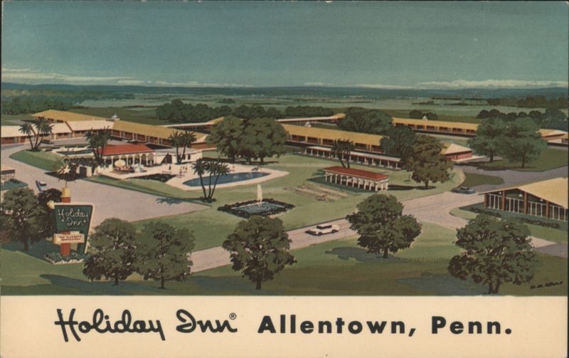 Holiday Inn Allentown, Penn. Aerial View Pennsylvania