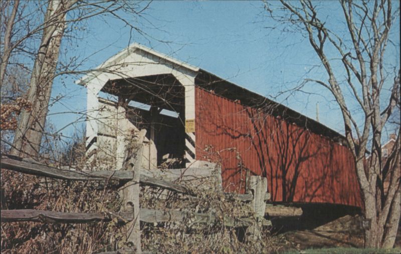 Neff's Mill Covered Bridge, PA Dutch Country, Lampeter Pennsylvania
