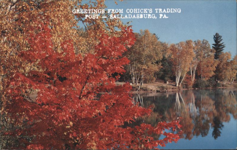 Red Maple on the Lake, Cohick's Trading Post, Salladasburg Pennsylvania