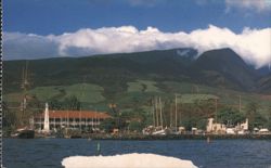 Lahaina Harbor, Historic Whaling Port, Hawaiian Royalty Postcard