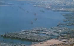 San Diego Bay US Navy Ships & Mothball Fleet Postcard