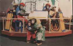 Chimpanzee Band - Holden Amphitheater, Detroit, MI Postcard