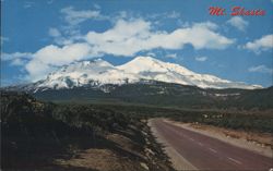 Mt. Shasta Volcano, Northern California Postcard