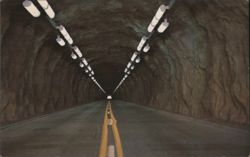 Wyoming's Longest Tunnel, US Highway 14-20 Postcard