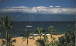 Kaanapali Beach Maui - Crystal Blue Waters & Golden Sand Postcard