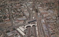 Birdseye View of Mexican & US Immigration Stations, Nogales Postcard