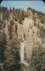 Tower Falls near Tower Junction, Yellowstone Park Postcard