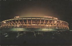 Night View of Atlanta Stadium, Home of NFL & MLB Postcard