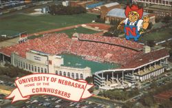 University of Nebraska Memorial Stadium, Harry Husker Postcard