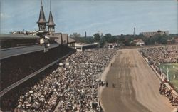 THE KENTUCKY DERBY Churchill Downs Twin Spires Postcard