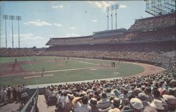 Metropolitan Stadium Baseball Game, Bloomington MN Postcard
