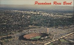 Pasadena Rose Bowl Aerial View Postcard