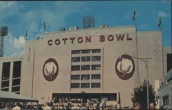 Cotton Bowl Main Entrance Postcard