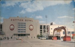 Cotton Bowl Fair Park Stadium, Midway Arch Postcard