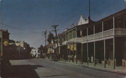 Jamestown CA 'Jimtown' Main Street, Bret Harte Stories Postcard
