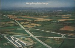 Gettysburg Interchange, Pennsylvania Turnpike Postcard