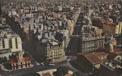 Partial View of Buenos Aires City Postcard