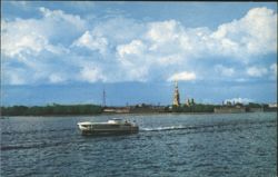 Leningrad Peter and Paul Fortress Neva River Hydrofoil Postcard