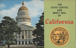 California State Capitol Building & Great Seal Postcard