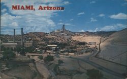Miami Copper Mines, Arizona Postcard