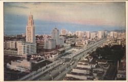 Av. Presidente Vargas, Central do Brasil, Ministério da Guerra Postcard