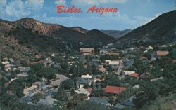 Bisbee, Arizona Residential Area from Skyline Highway 80 Bypass Postcard